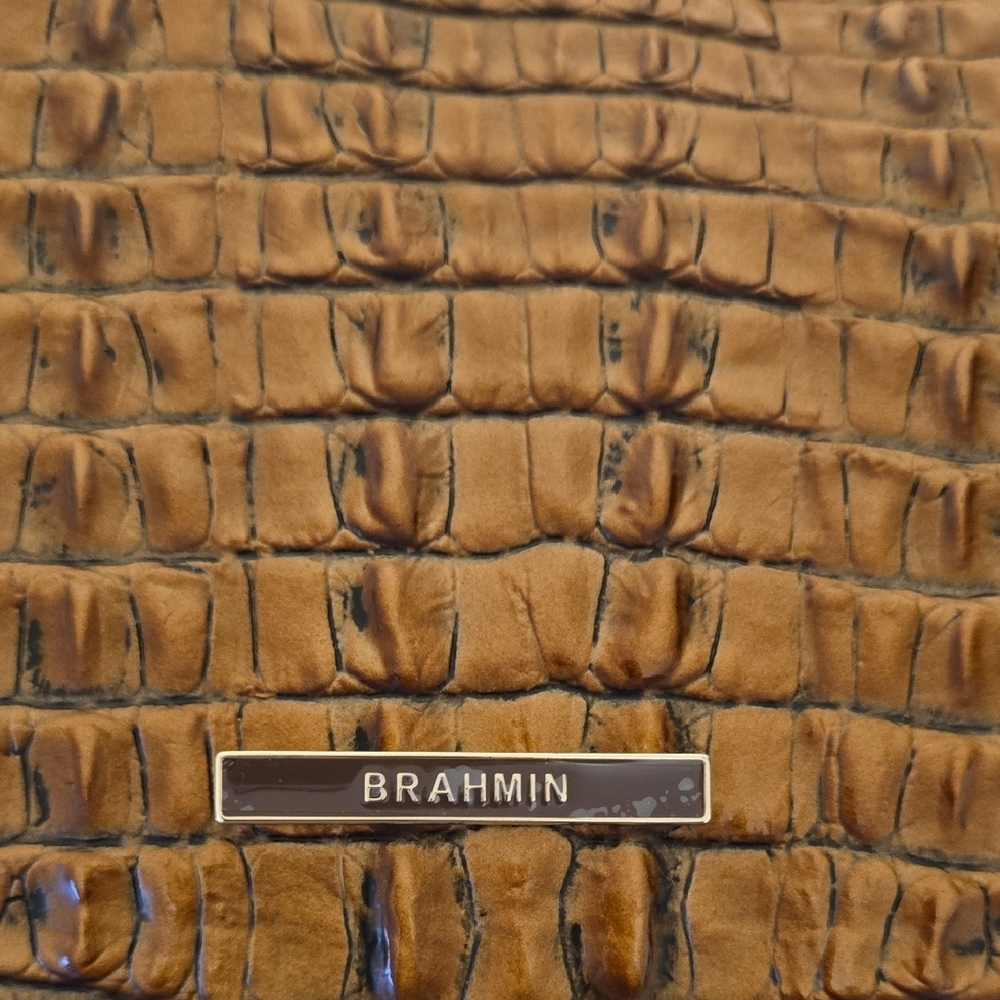 BRAHMIN TABITHA Shoulder Bag In LUGGAGE BROWN LEONTYNE. NWT - Picture 5 of 15